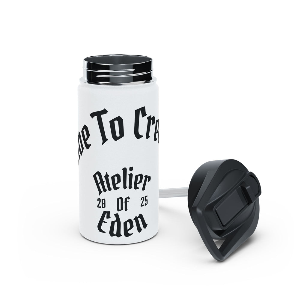 AtelierOfEden "Live To Create." Stainless Steel Water Bottle