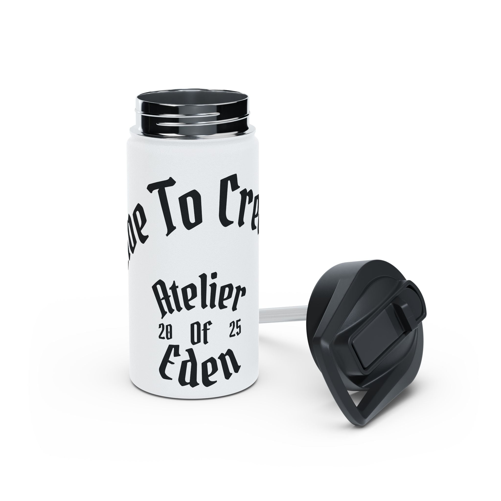 AtelierOfEden "Live To Create." Stainless Steel Water Bottle