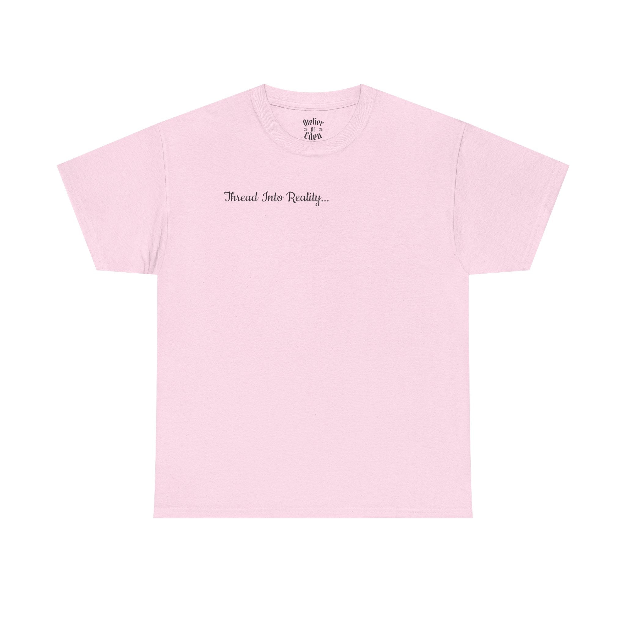 "Thread Into Reality" Atelier Of Eden. Minimal Script T-Shirt