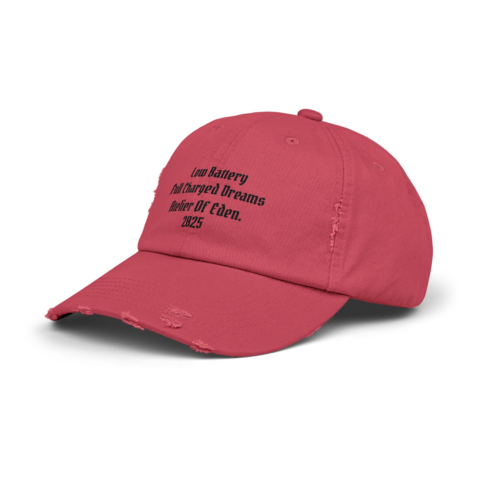 AtelierOfEden "Low Battery High Dreams." Unisex Distressed Cap