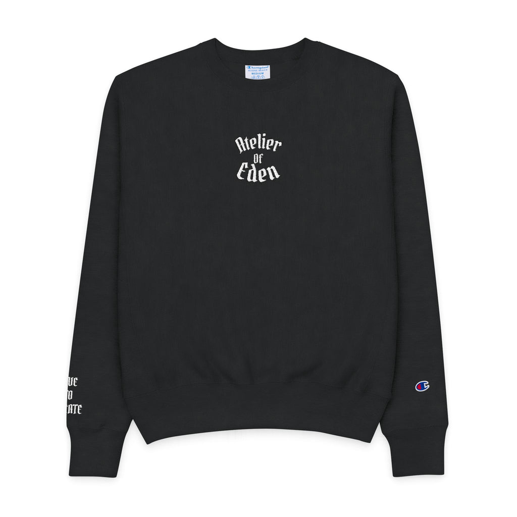 AtelierOfEden "Live To Create" Champion long sleeve heavyweight crewneck