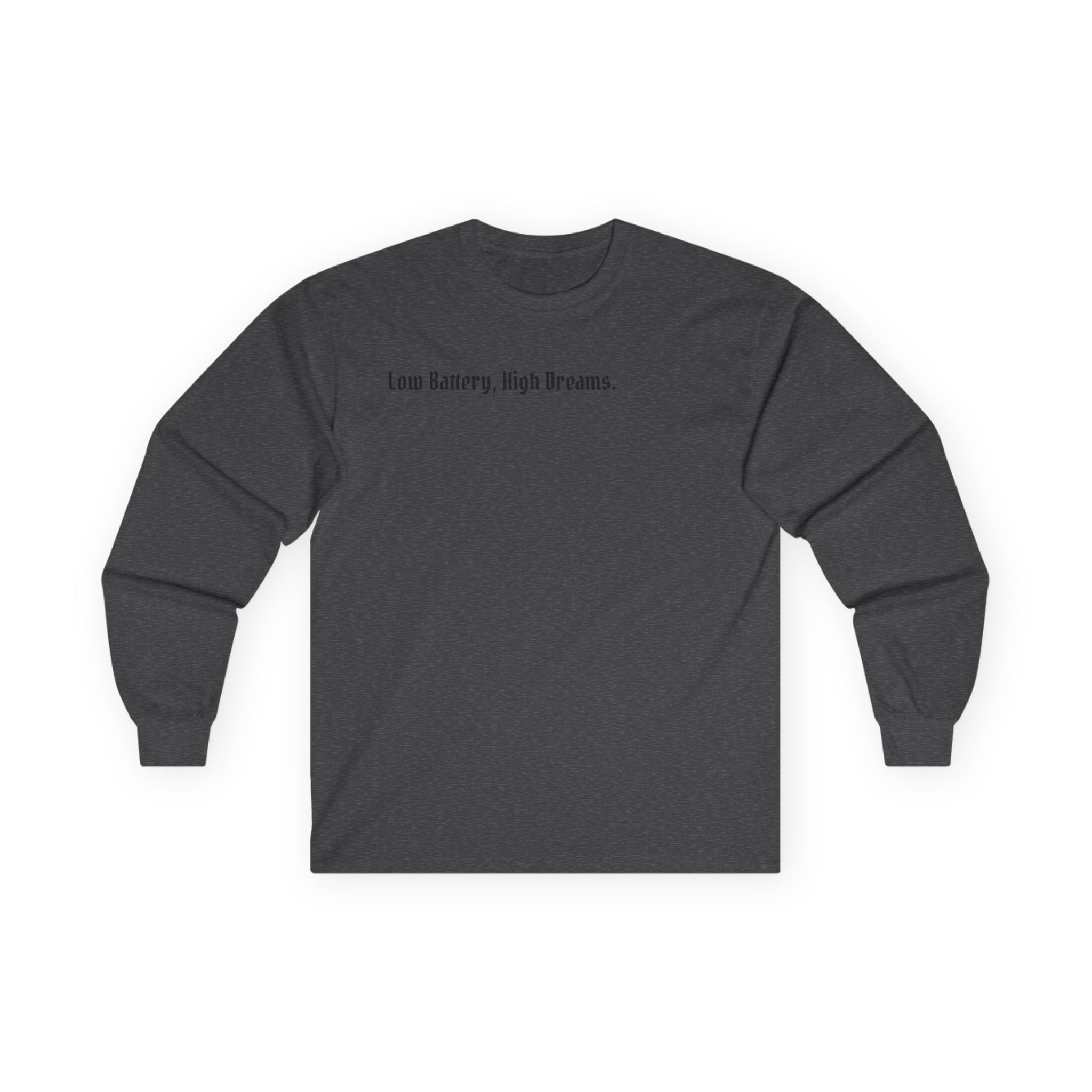 AtelierOfEden "Low Battery, High Dreams." Soft Vintage-Feel Long Sleeve