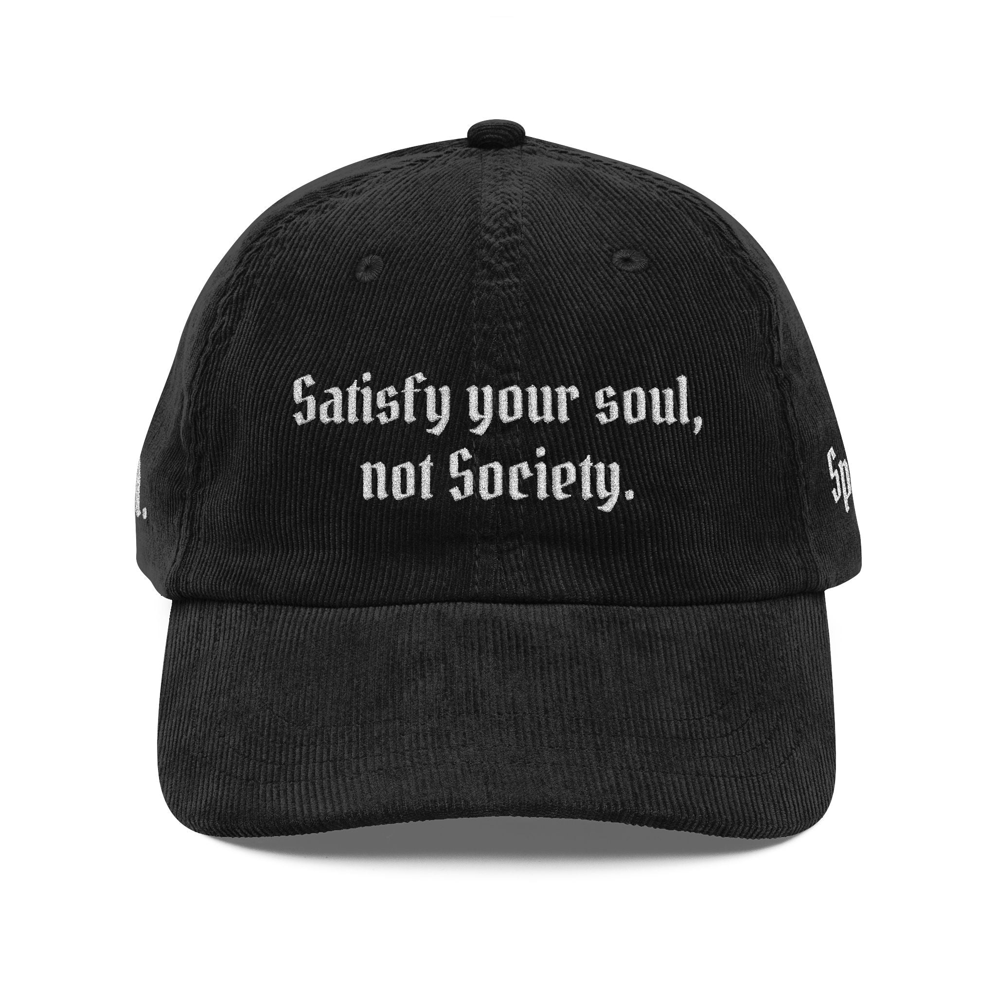 AtelierOfEden “Satisfy your soul” Vintage Corduroy Cap (Embroidery)