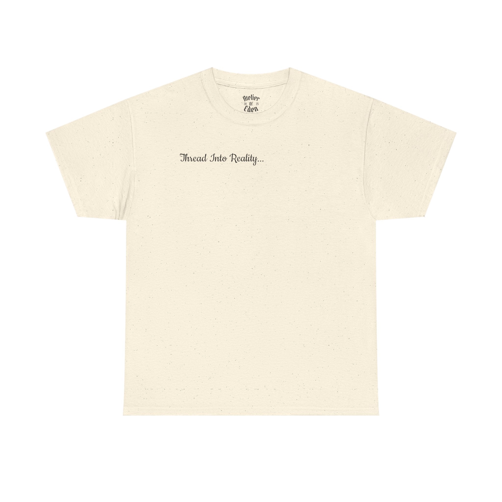 "Thread Into Reality" Atelier Of Eden. Minimal Script T-Shirt