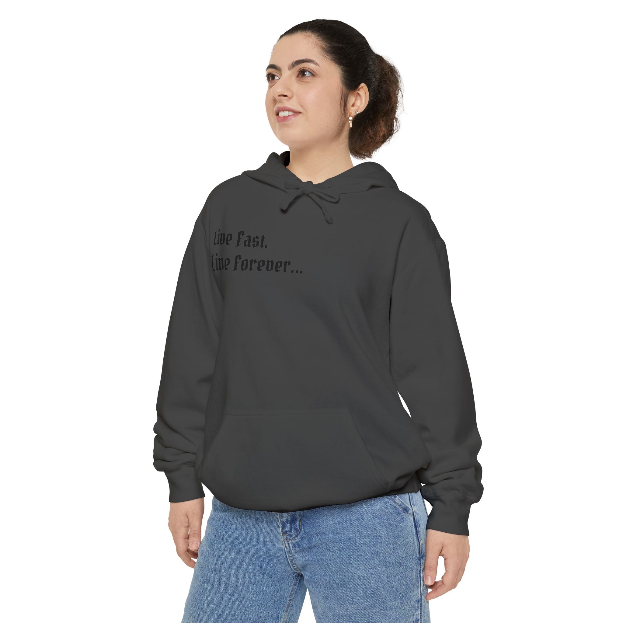 "Live Fast. Live Forever..." Atelier Of Eden. Unisex Hoodie