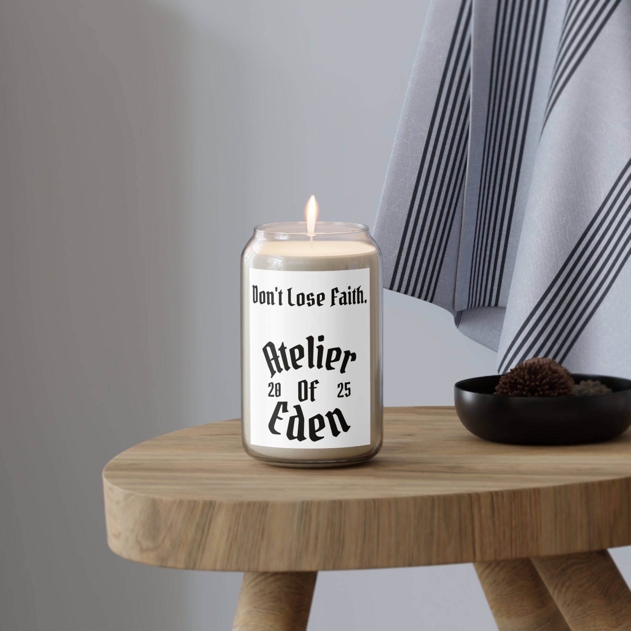 AtelierOfEden "Don't Lose Faith" Scented Soy Candle 13.75oz