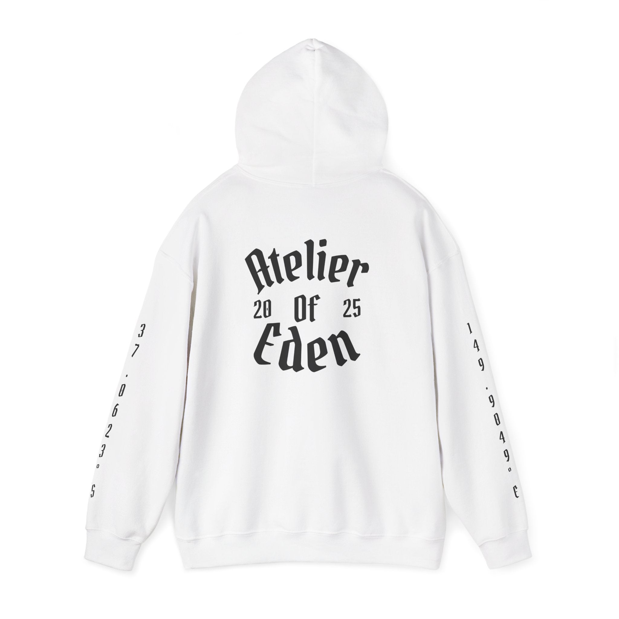 "Pursuit Of Paradise." Atelier Of Eden Coordinates Hoodie