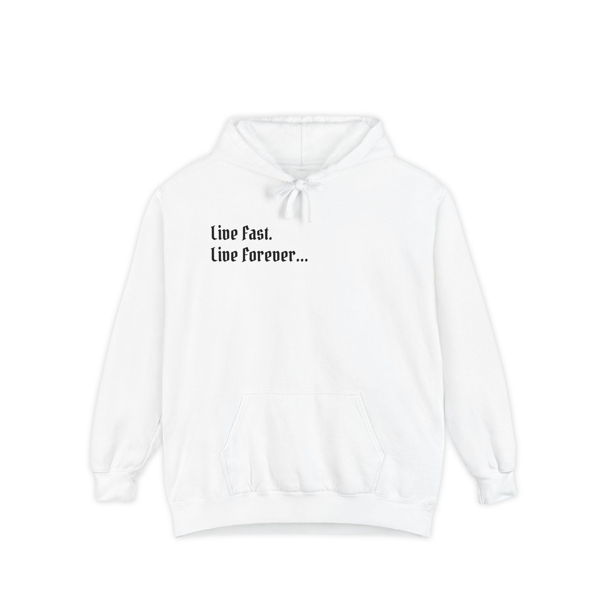 "Live Fast. Live Forever..." Atelier Of Eden. Unisex Hoodie