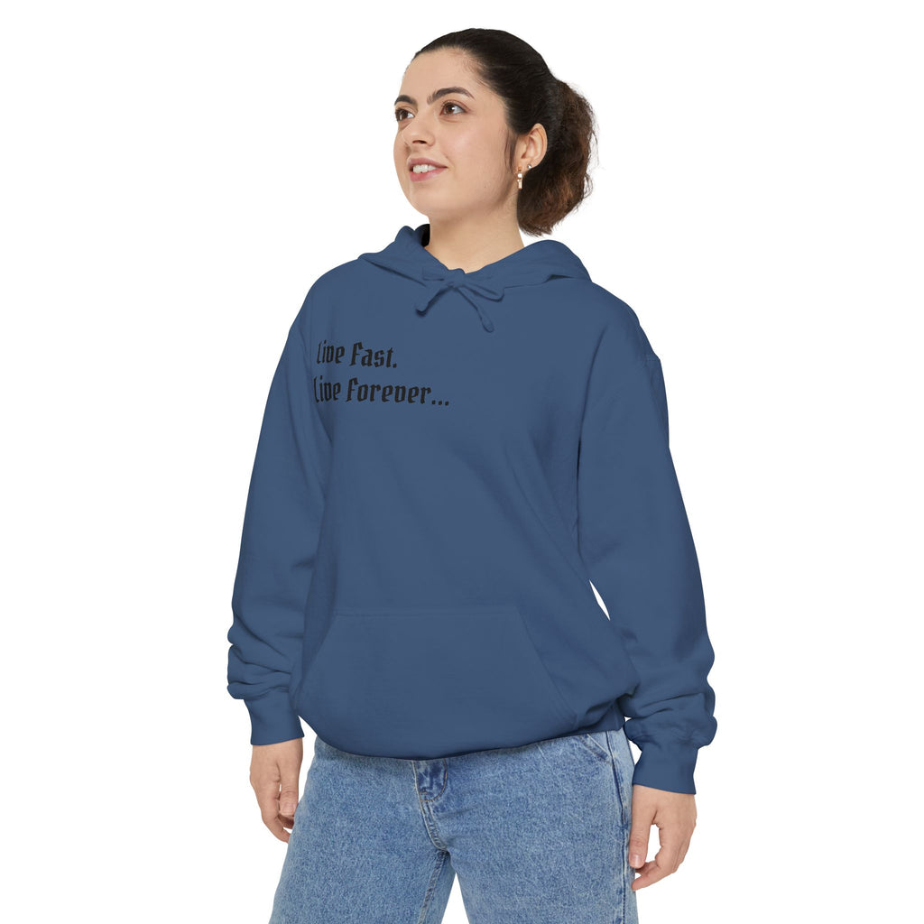 "Live Fast. Live Forever..." Atelier Of Eden. Unisex Hoodie