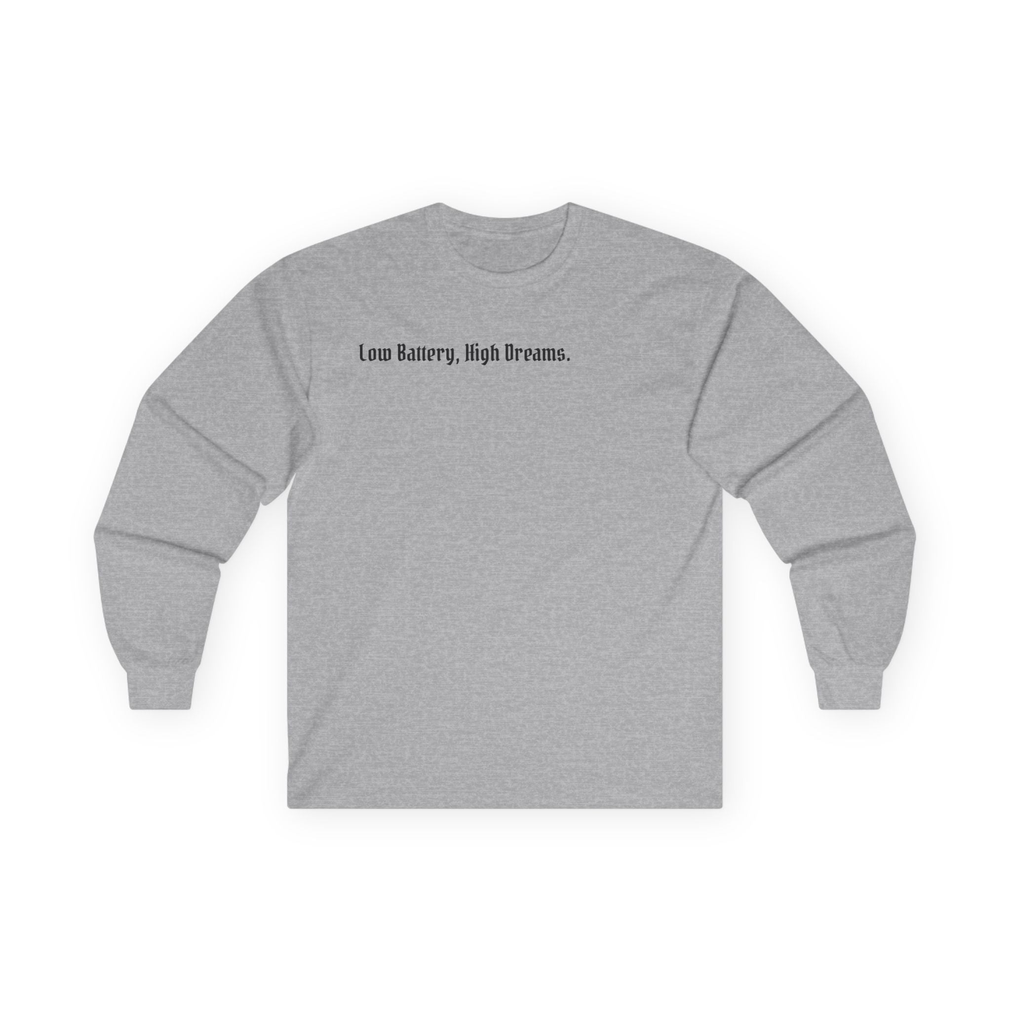 AtelierOfEden "Low Battery, High Dreams." Soft Vintage-Feel Long Sleeve
