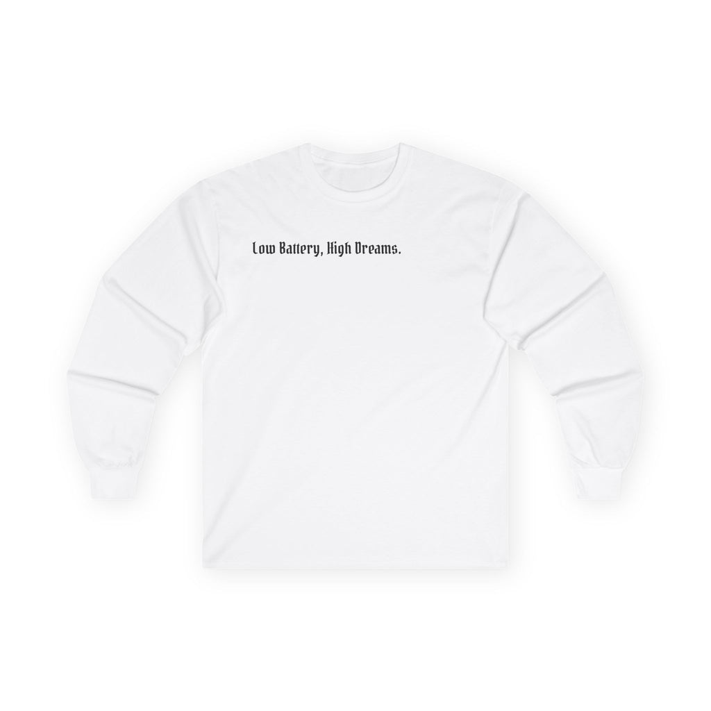 AtelierOfEden "Low Battery, High Dreams." Soft Vintage-Feel Long Sleeve