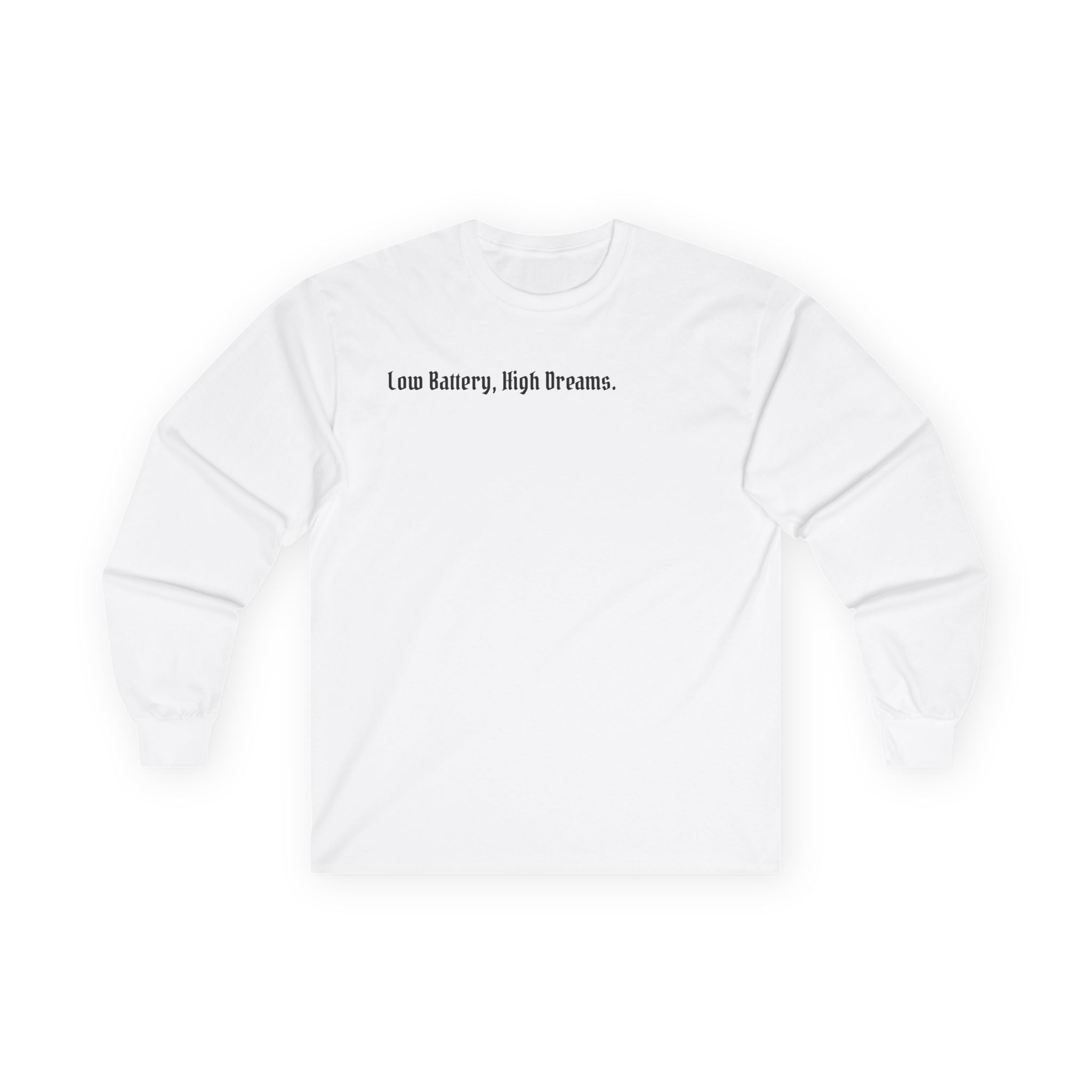 AtelierOfEden "Low Battery, High Dreams." Soft Vintage-Feel Long Sleeve