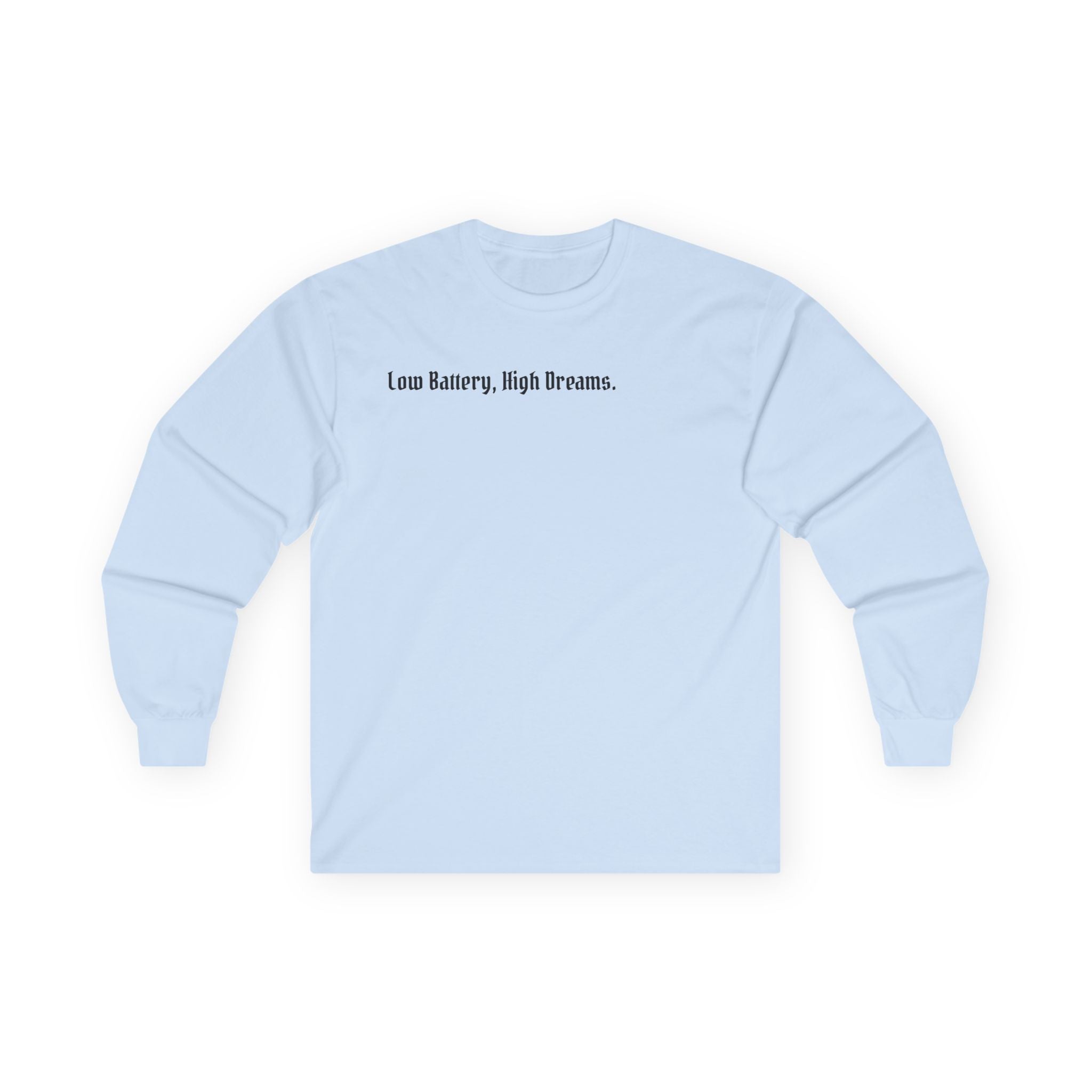 AtelierOfEden "Low Battery, High Dreams." Soft Vintage-Feel Long Sleeve