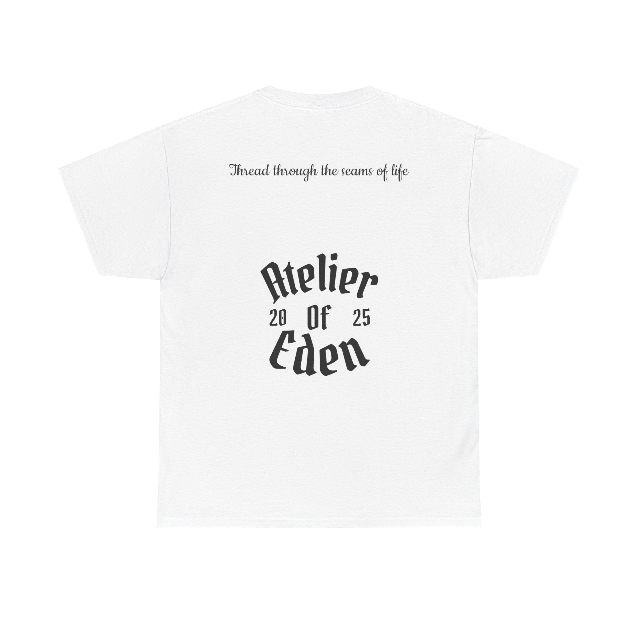"Thread Into Reality" Atelier Of Eden. Minimal Script T-Shirt