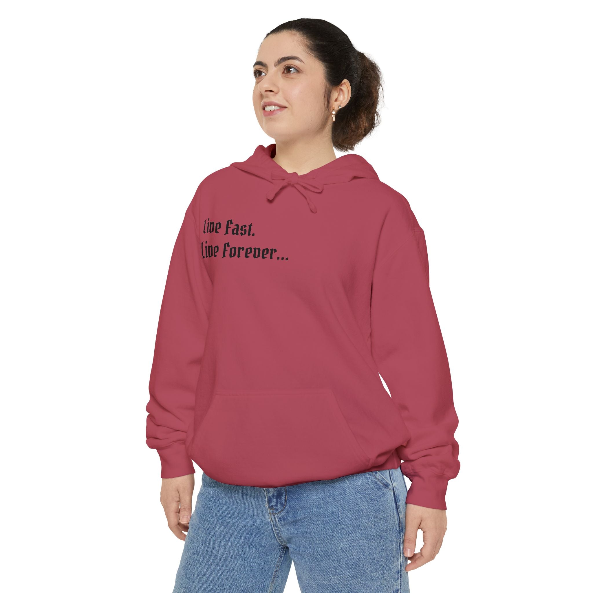 "Live Fast. Live Forever..." Atelier Of Eden. Unisex Hoodie