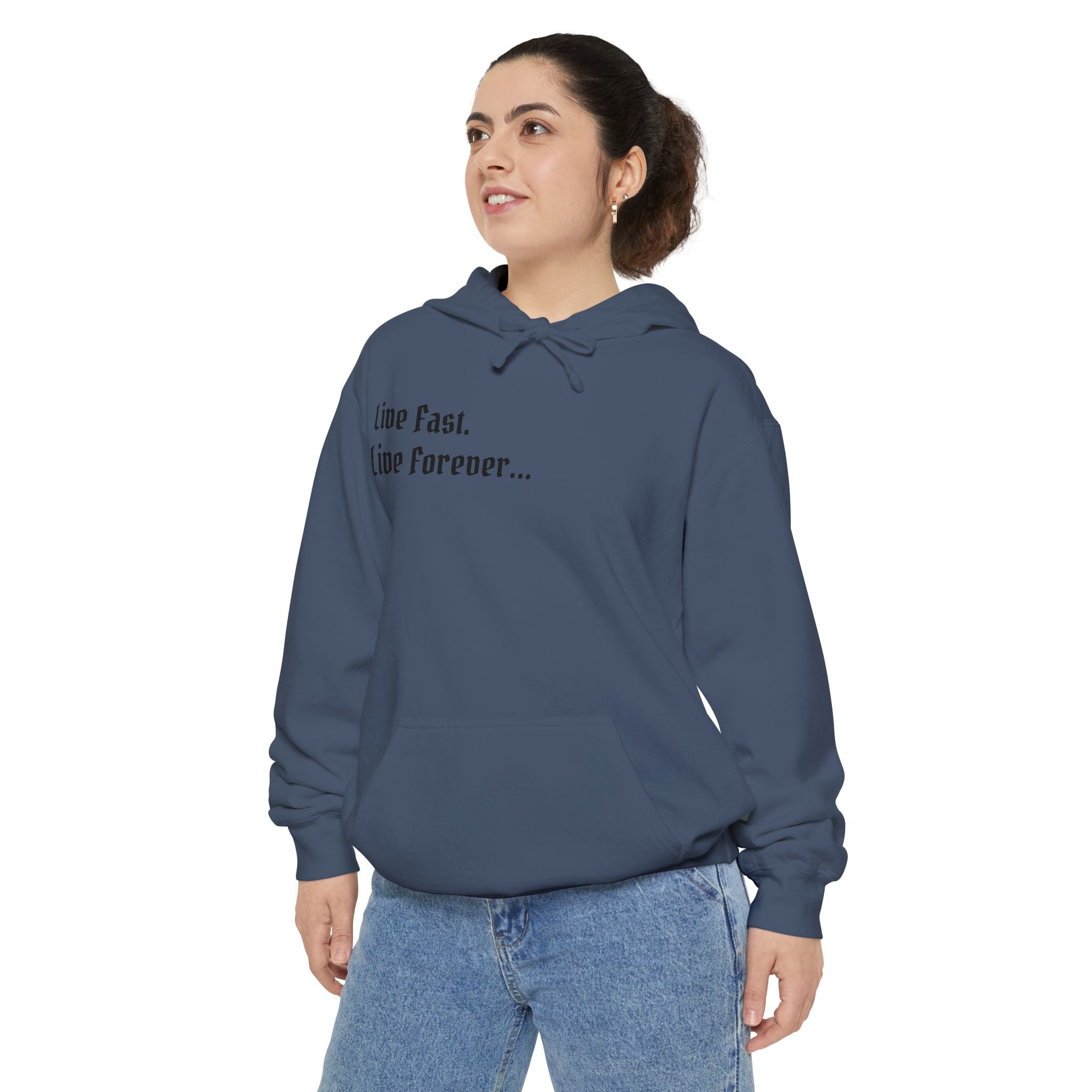 "Live Fast. Live Forever..." Atelier Of Eden. Unisex Hoodie
