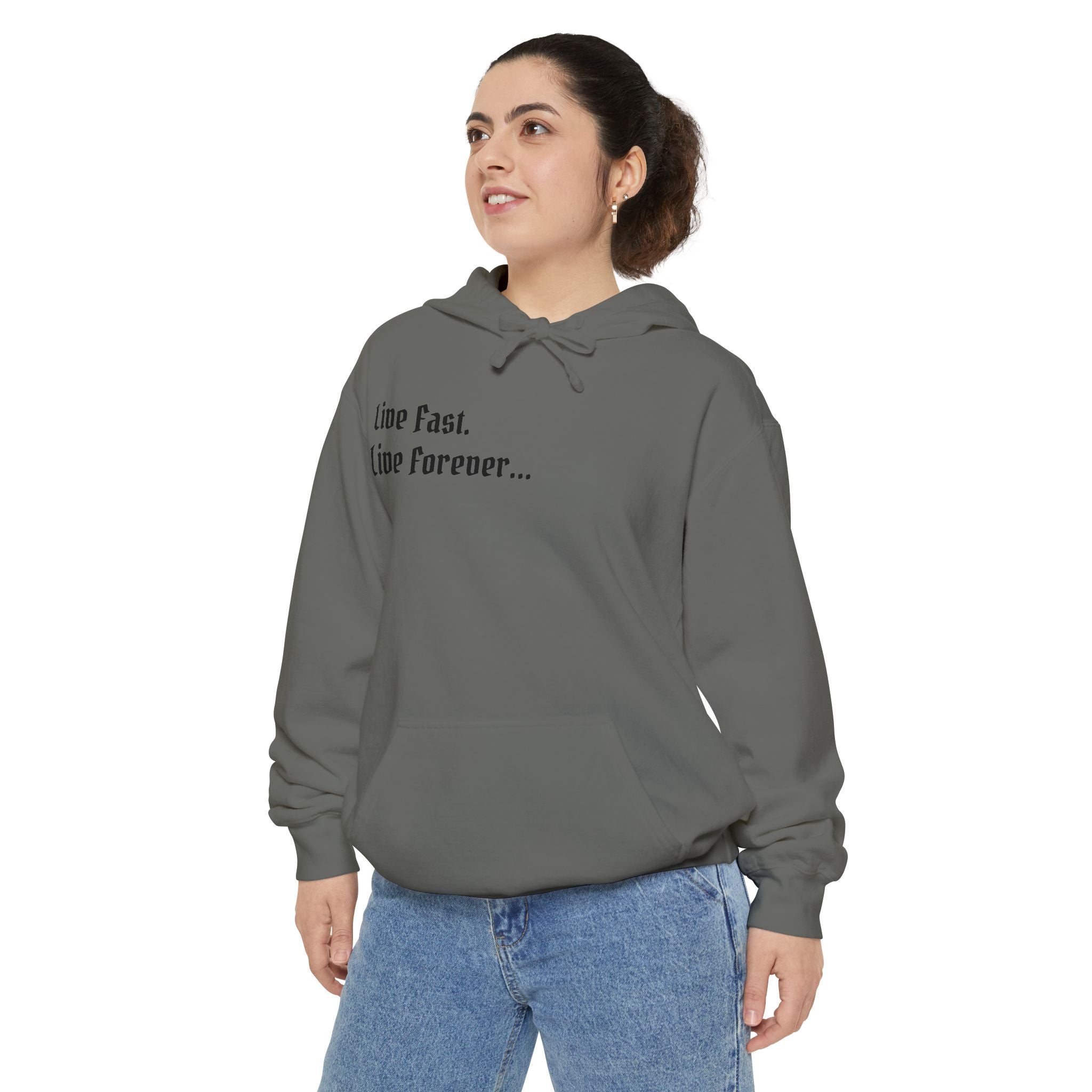 "Live Fast. Live Forever..." Atelier Of Eden. Unisex Hoodie