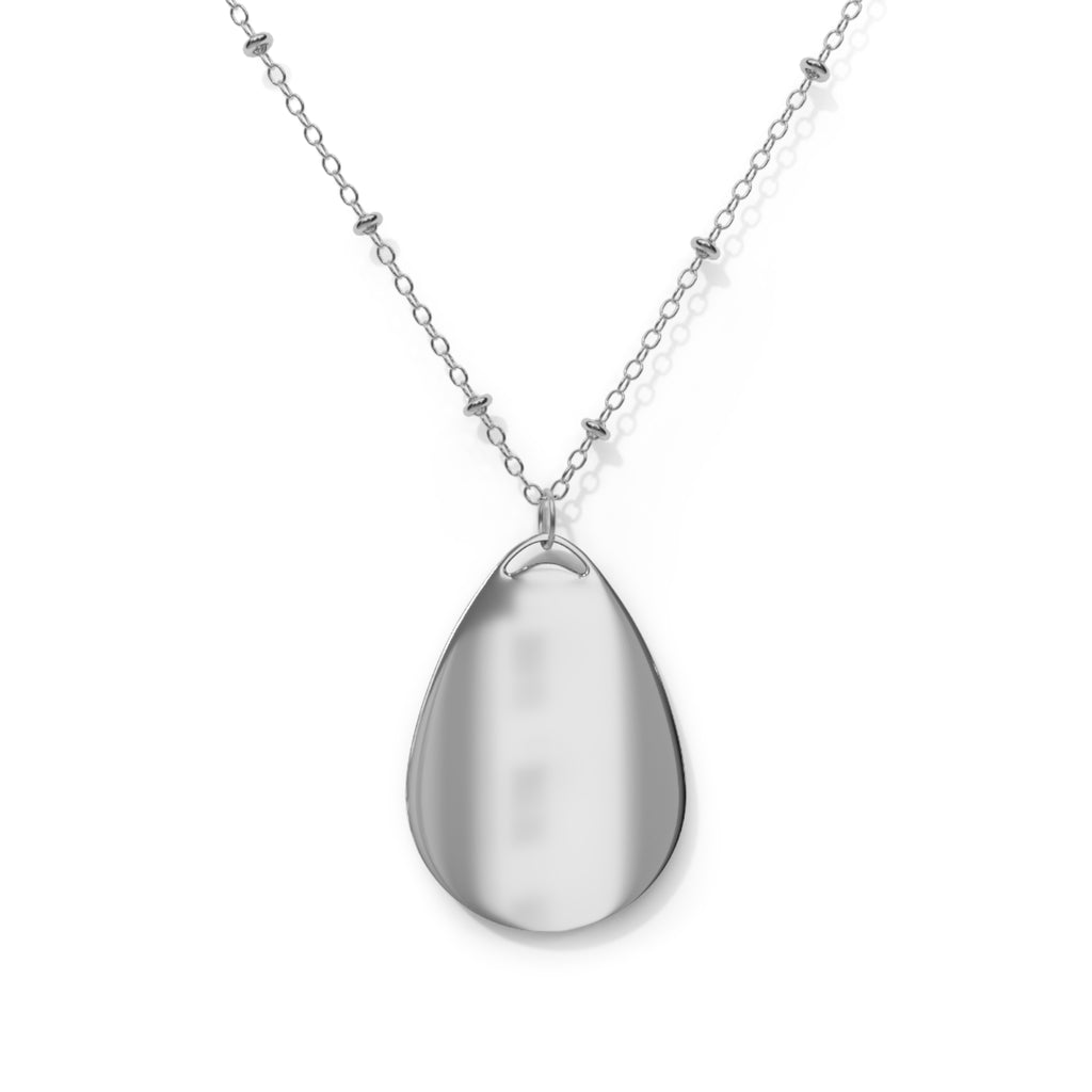 AtelierOfEden Oval Necklace - “They that sow in tears shall reap in joy.” Psalms 126:5 (KJV)