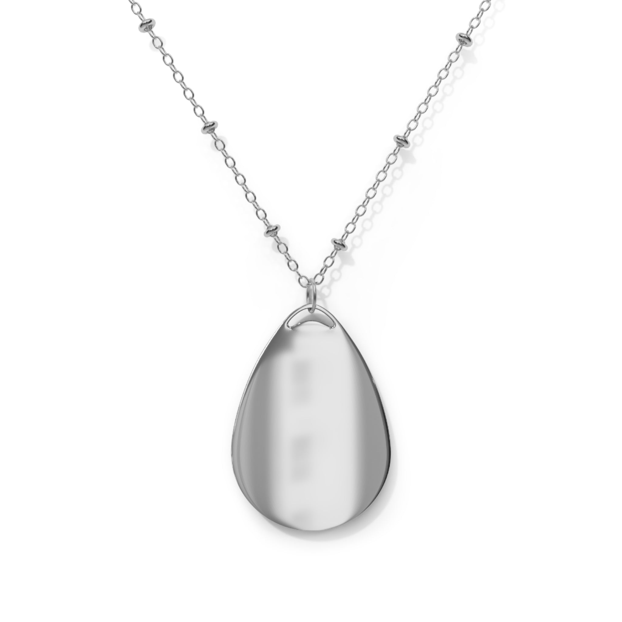 AtelierOfEden Oval Necklace - “They that sow in tears shall reap in joy.” Psalms 126:5 (KJV)
