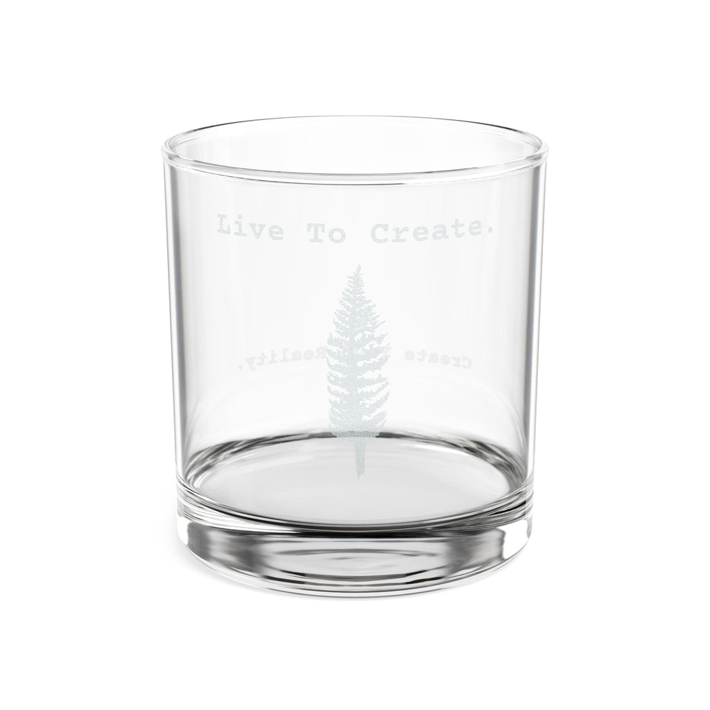 AtelierOfEden "Live To Create." - Engraved Rocks Glass 10.5oz