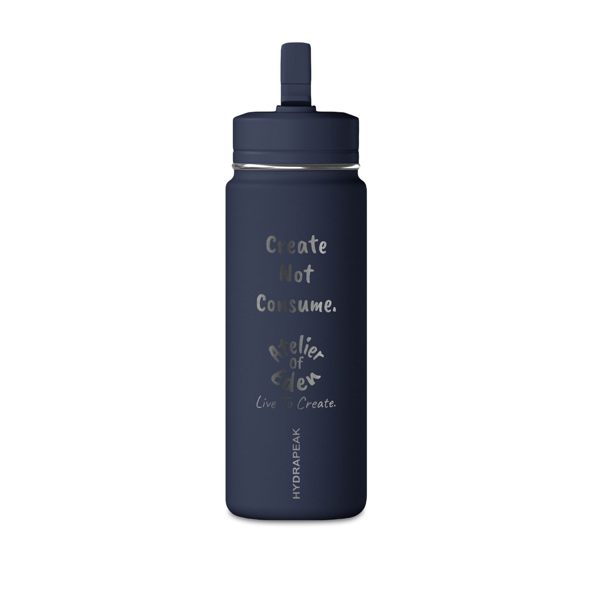 "Create Not Consume." 20oz Mini Water Bottle