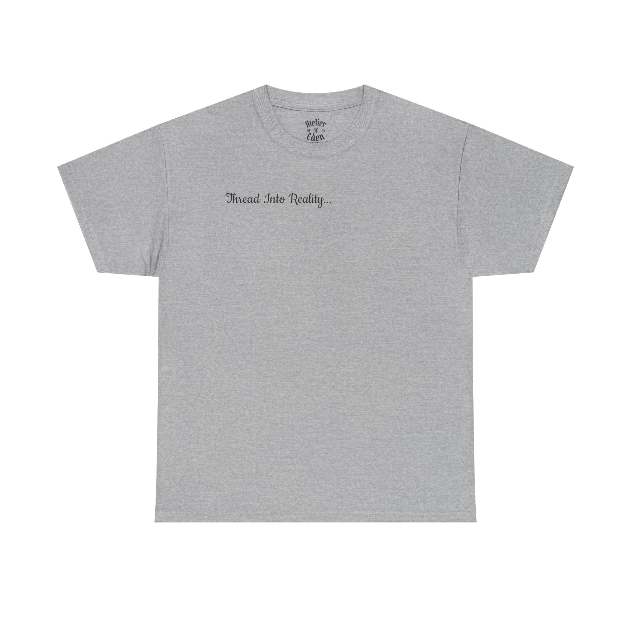 "Thread Into Reality" Atelier Of Eden. Minimal Script T-Shirt