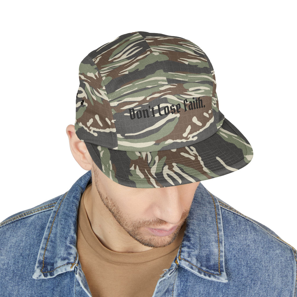 "Don't Lose Faith." Embroidered 5-Panel Cap