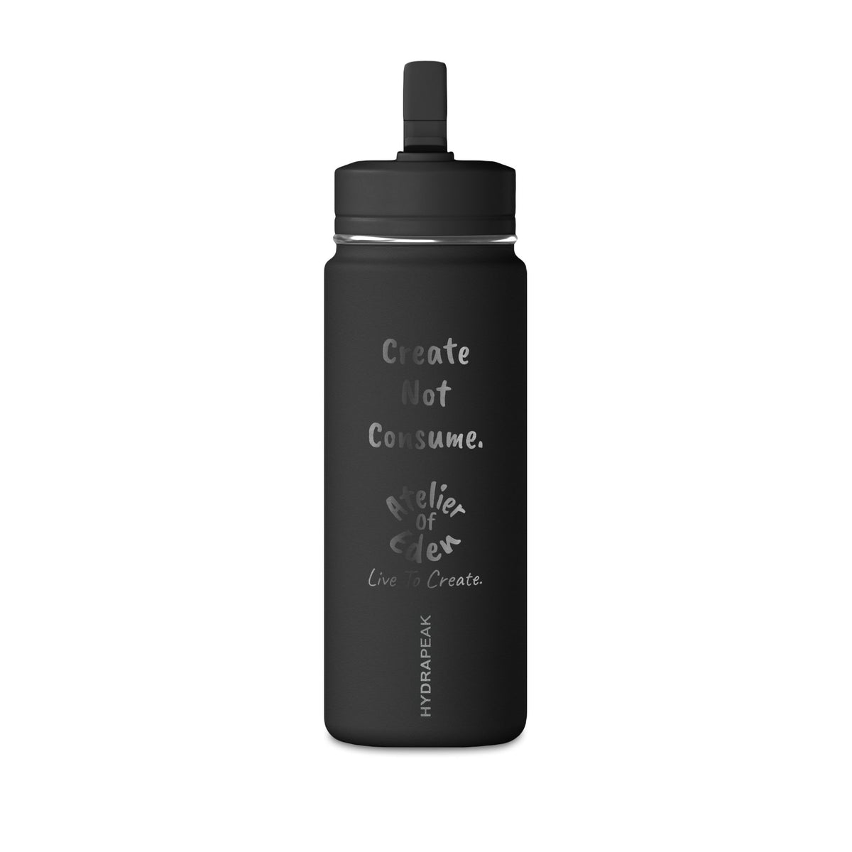 "Create Not Consume." 20oz Mini Water Bottle