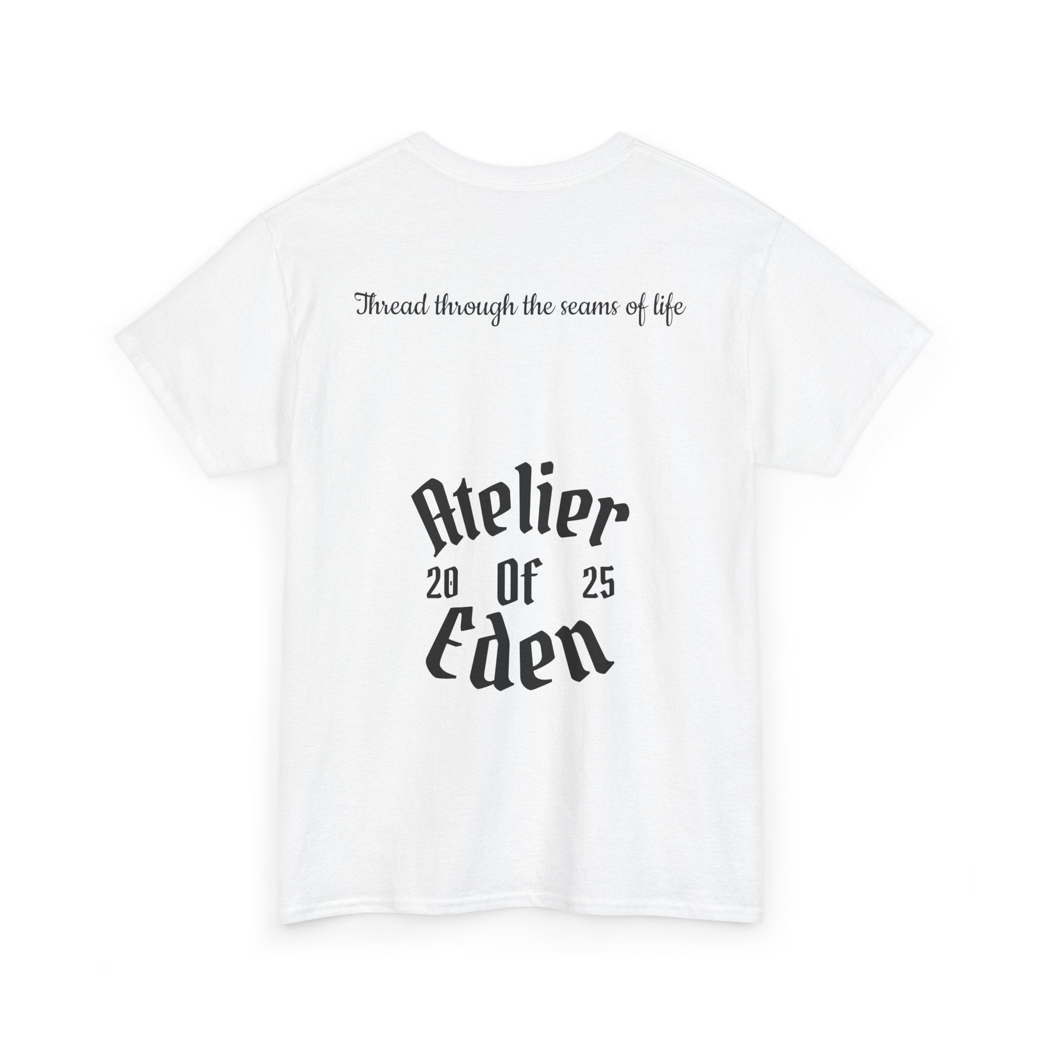 "Thread Into Reality" Atelier Of Eden. Minimal Script T-Shirt