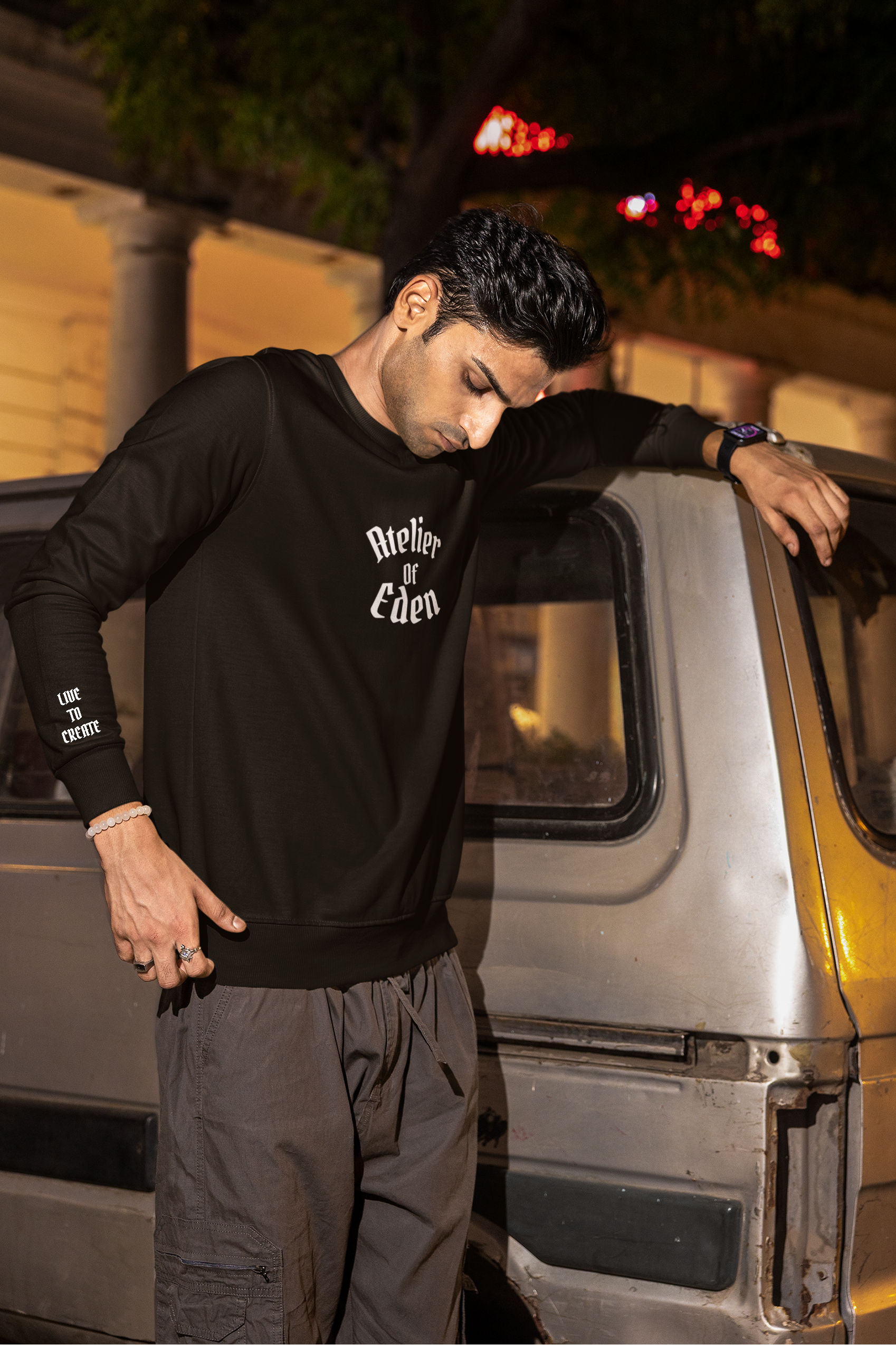 AtelierOfEden "Live To Create" Champion long sleeve heavyweight crewneck