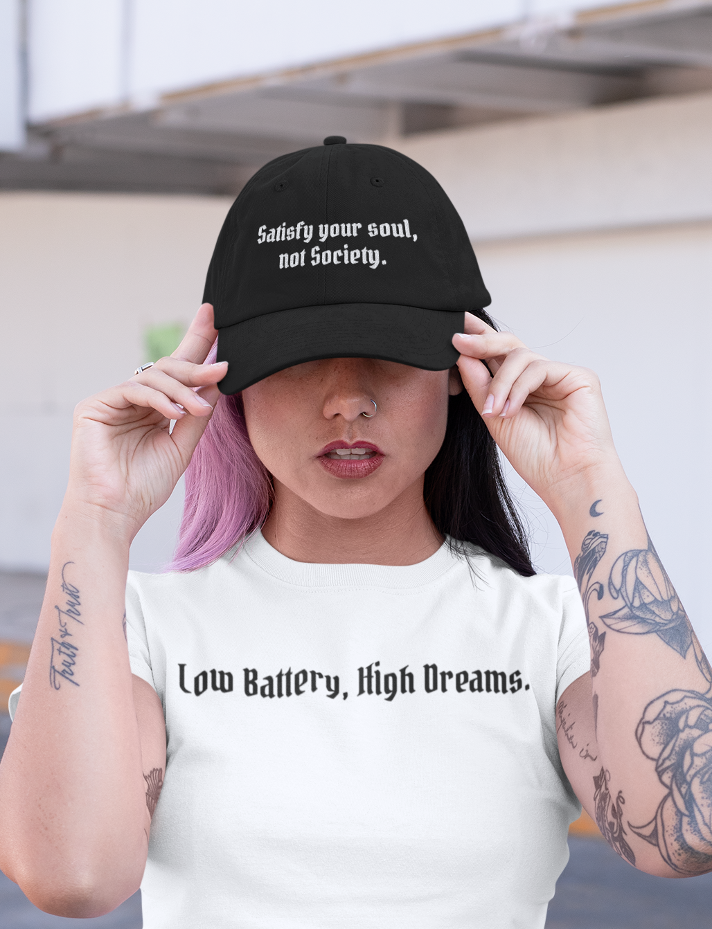 AtelierOfEden “Satisfy your soul” Vintage Corduroy Cap (Embroidery)